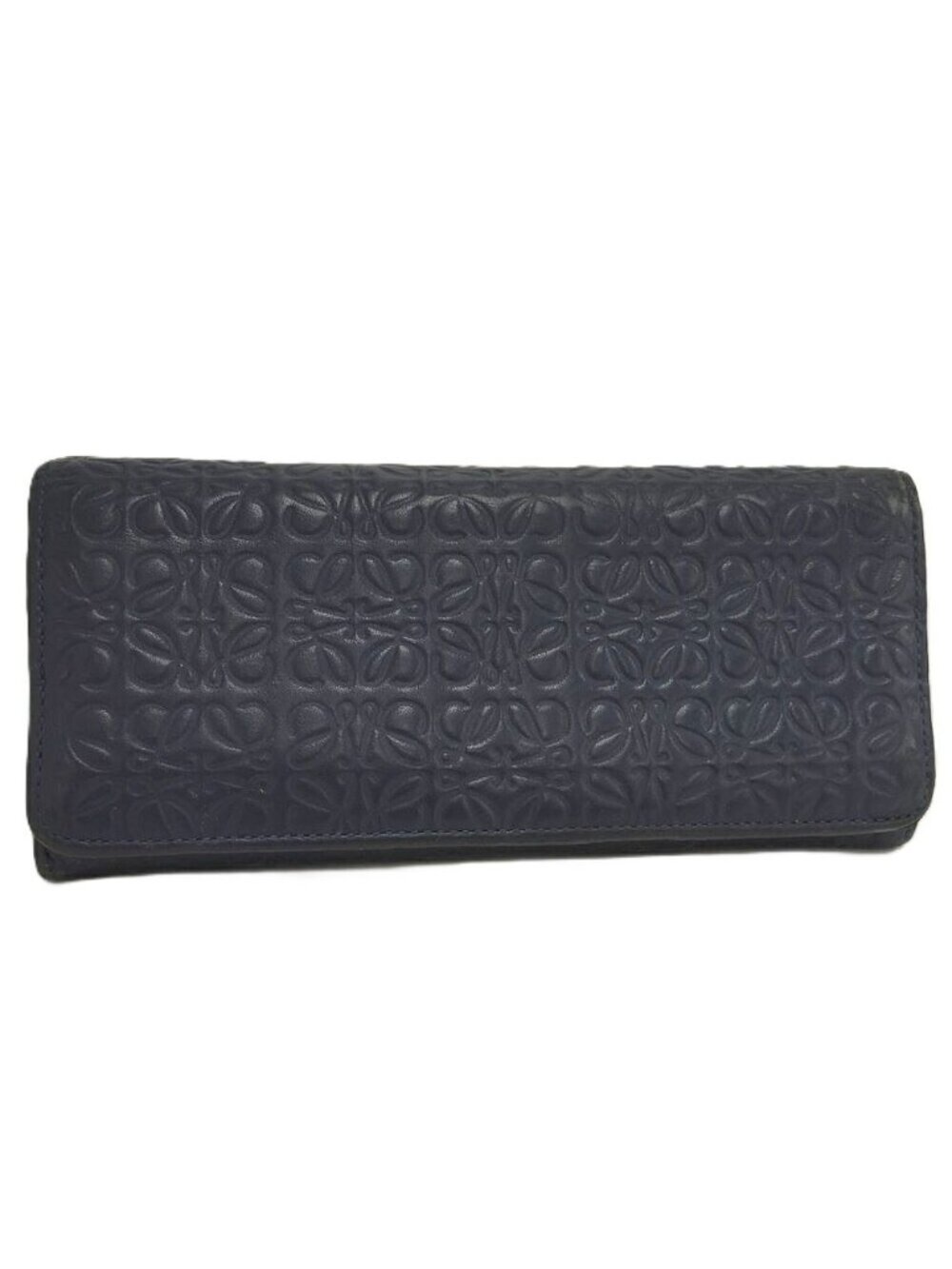 Loewe Bifold Wallet Anagram Leather Navy